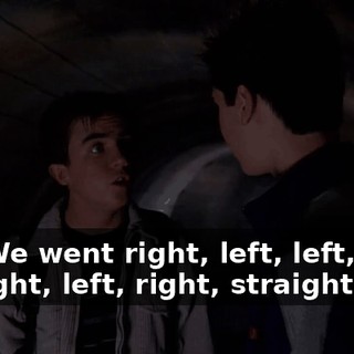 No. We went right, left, left, then straight, left, right, straight.