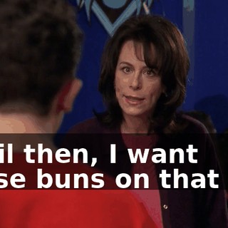 Until then, I want those buns on that cot.