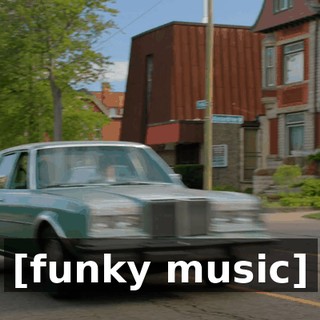 [funky music]
