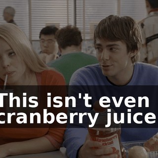 This isn't even cranberry juice.