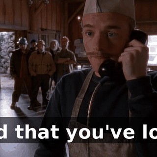 and that you've lost.