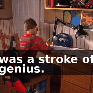 was a stroke of genius.