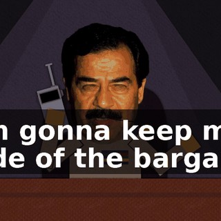I'm gonna keep my side of the bargain.