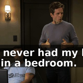 I've never had my hair cut in a bedroom.