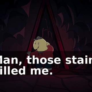 Man, those stairs killed me.