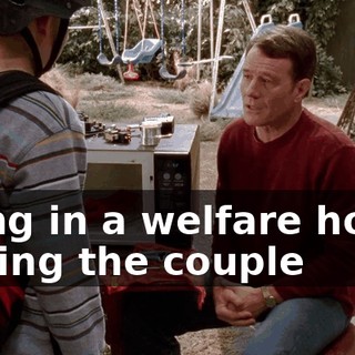 living in a welfare hotel, hoping the couple