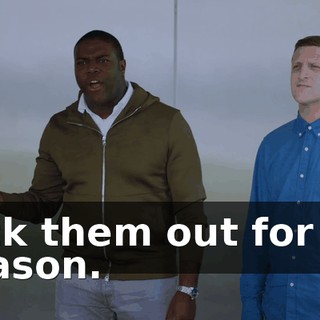 kick them out for no reason.