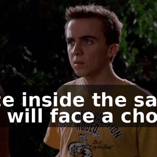 Once inside the sack you will face a choice: