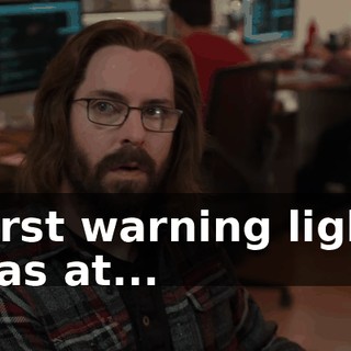 First warning light was at...