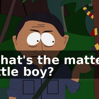 What's the matter, little boy?