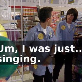 Um, I was just... singing.