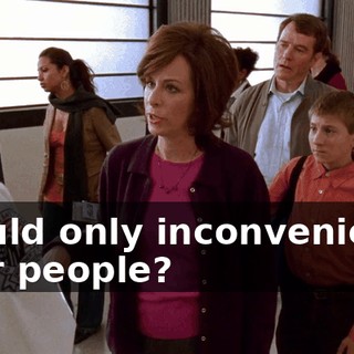 should only inconvenience poor people?