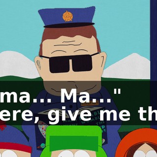 "I, ma... Ma..." - Here, give me that.