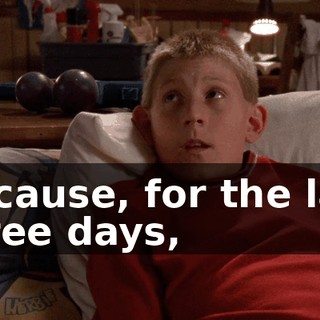 Because, for the last three days,