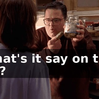 What's it say on this jar?