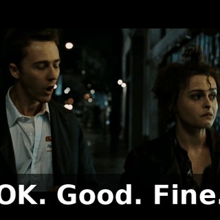 OK. Good. Fine.