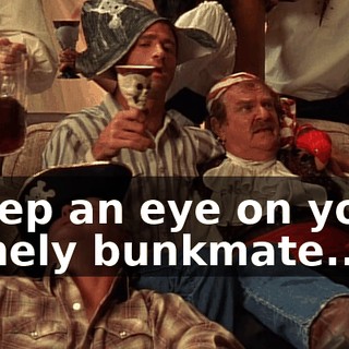 ♪ Keep an eye on your lonely bunkmate... ♪
