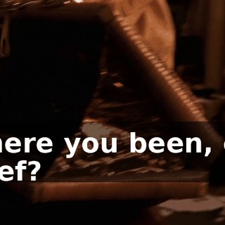 Where you been, car thief?