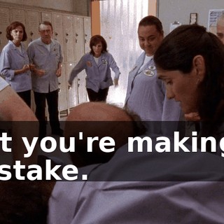 But you're making a mistake.