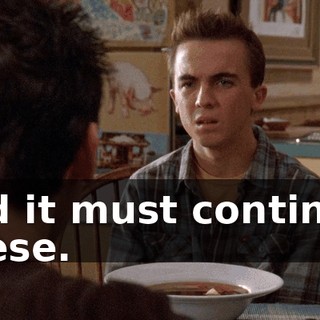 And it must continue, Reese.