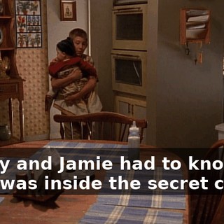Dewey and Jamie had to know what was inside the secret closet,