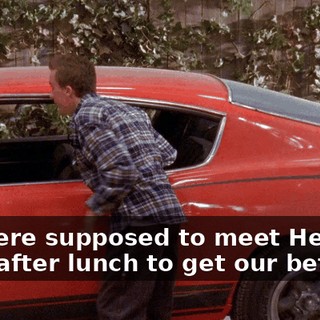 We were supposed to meet Heinrich right after lunch to get our bets in.