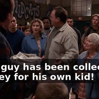 This guy has been collecting money for his own kid!