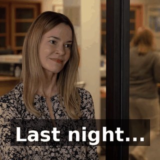 Last night...