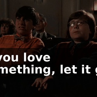 If you love something, let it go.