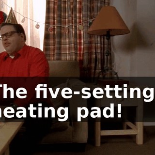 The five-settings heating pad!
