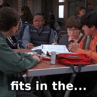 fits in the...