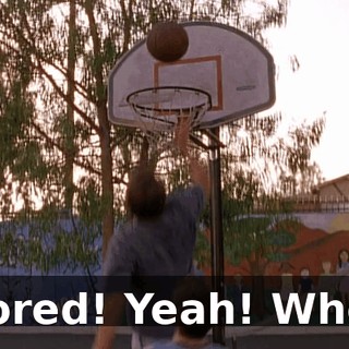 Scored! Yeah! Whoo!