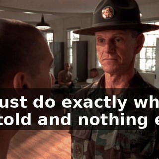 If I just do exactly what I'm told and nothing else,