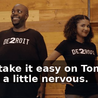 Uh, take it easy on Tommy. He's a little nervous.