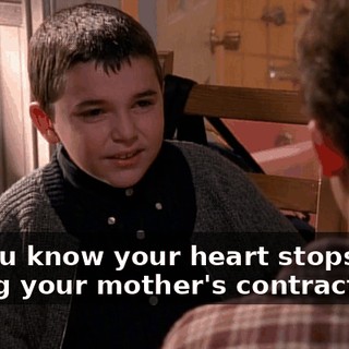 Do you know your heart stops during your mother's contractions?