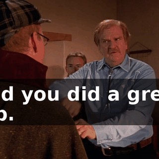 and you did a great job.