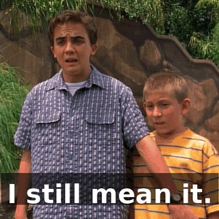 I still mean it.