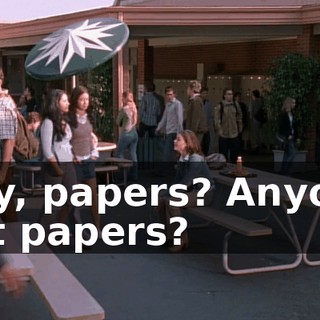 Hey, papers? Anyone got papers?