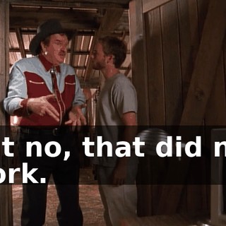 but no, that did not work.