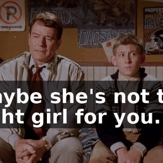 Maybe she's not the right girl for you.