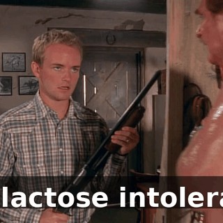 I'm lactose intolerant.