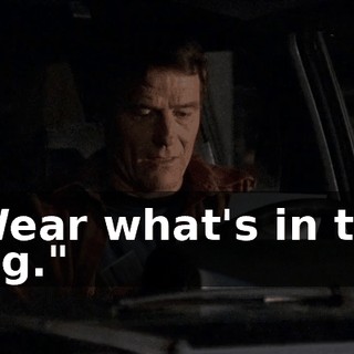 "Wear what's in the bag."