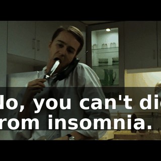 No, you can't die from insomnia.