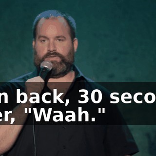 Turn back, 30 seconds later, "Waah."