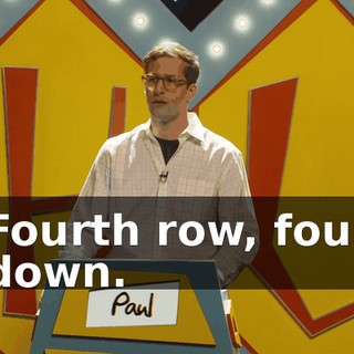 Fourth row, four down.