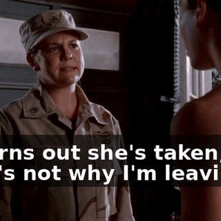 It turns out she's taken, but that's not why I'm leaving.