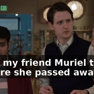 with my friend Muriel there before she passed away.