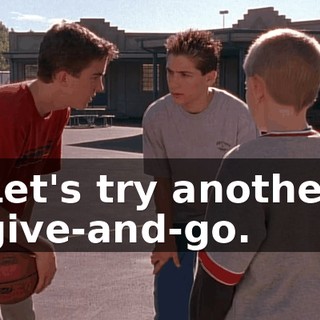 Let's try another give-and-go.