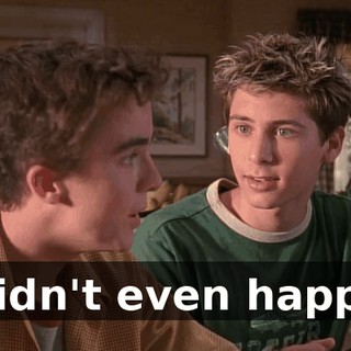 It didn't even happen.