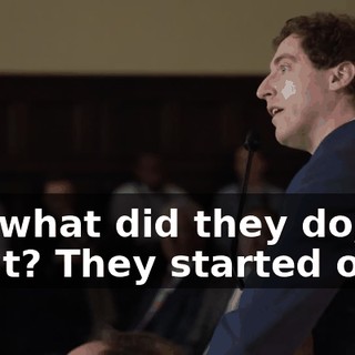 So, what did they do, right? They started over.